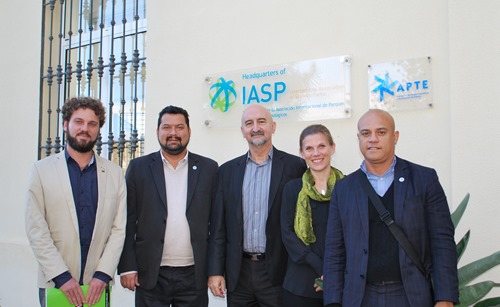 The Codemar delegation with IASP DG Luis Sanz and COO Ebba Lund
