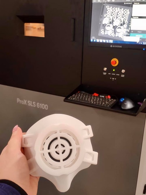 3D printed respirator parts from Additive Engineering