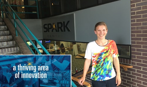 Ebba Lund at the SPARK Innovation Center 