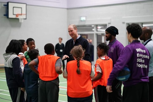 Prince William visits WEST OnSide youth centre EdCity White City