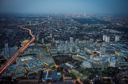 White City aerial with White City Place on left