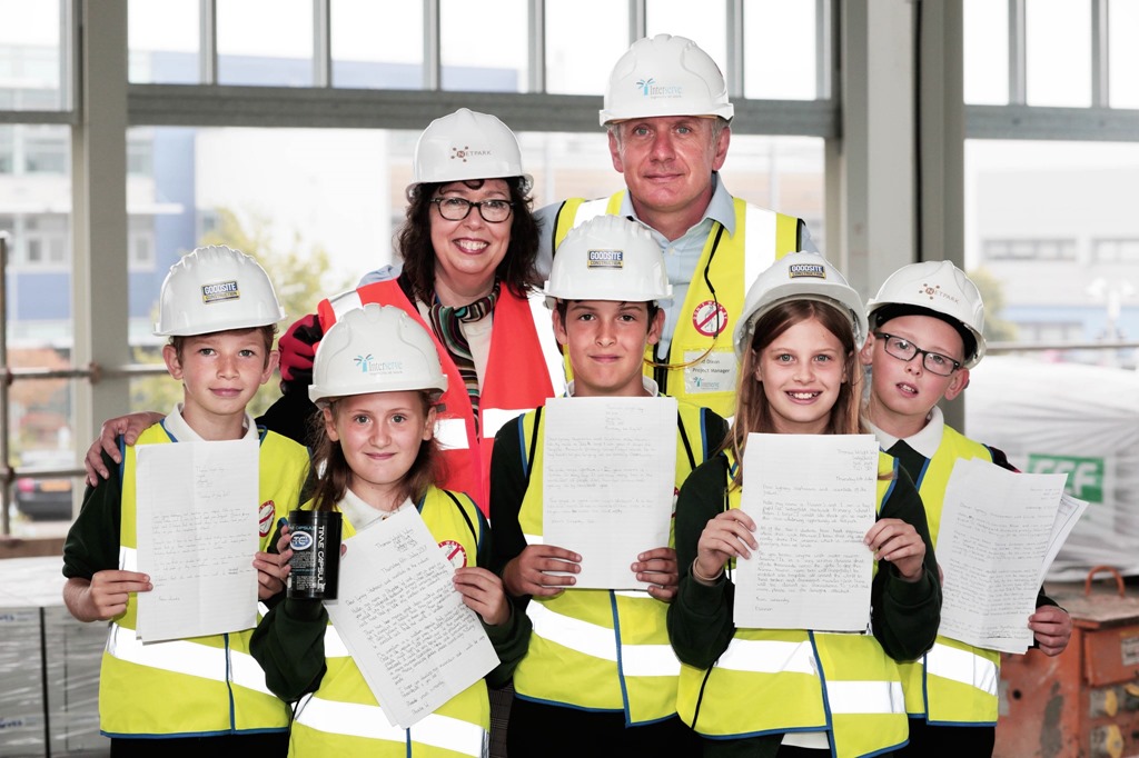 The children with their letters