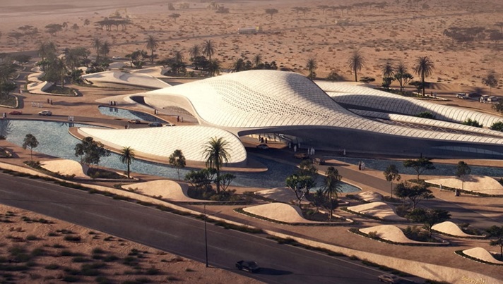 The Bee’ah headquarters, designed by Zaha Hadid