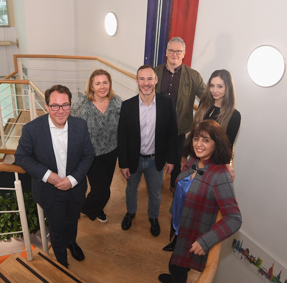 Pictured L-R: Dirk Schafer (UWSP), Debra Ainge, Claudio Zurzica & Peter Shone (iEthico), Victoria Lynch (UWSP), Renne Kalia (iEthico).