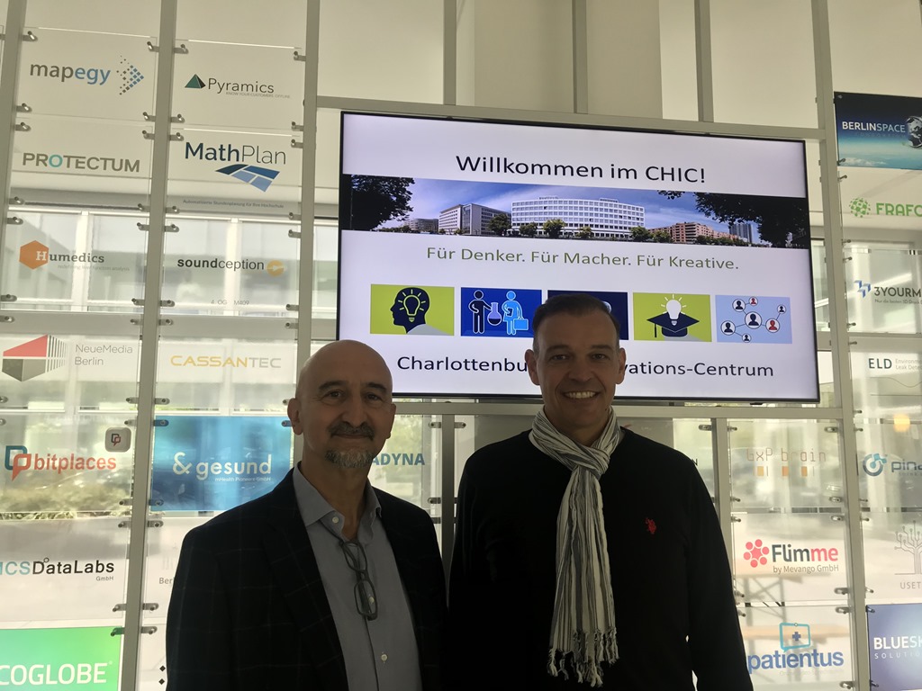 Luis Sanz with Adlershof CEO Roland Sillmann