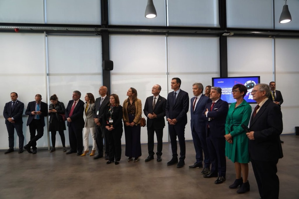 Spanish PM Pedro Sanchez visits PTA Malaga