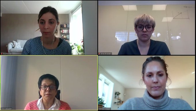 Speakers and moderator at the Women in IASP webinar