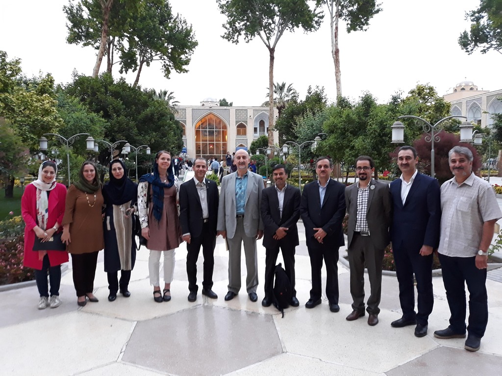 Some of the IASP Isfahan Steering Committee in front of the Abassi Hotel