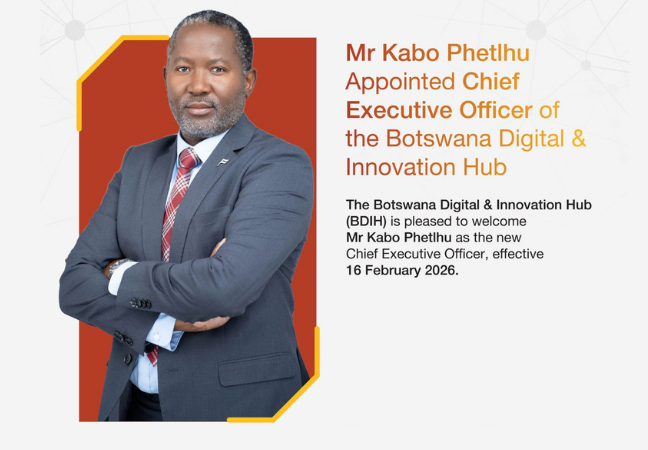 Botswana Digital & Innovation Hub (BDIH) new Chief Executive Officer Kabo Phetlhu