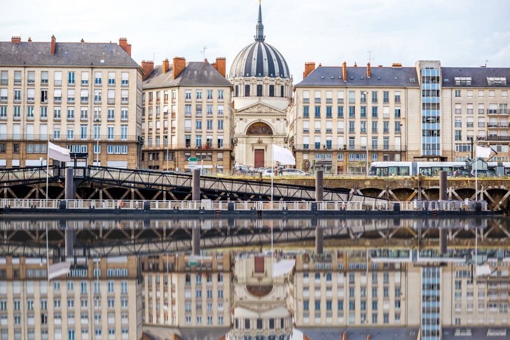 A view of Notre Dame in Nantes