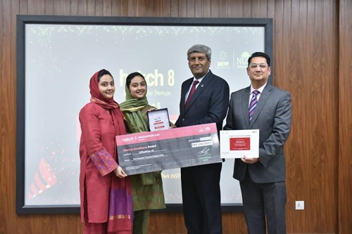 Mydah Nasir and Alina Nasir, founders of OfficeFlowAi graduating from Hatch 8