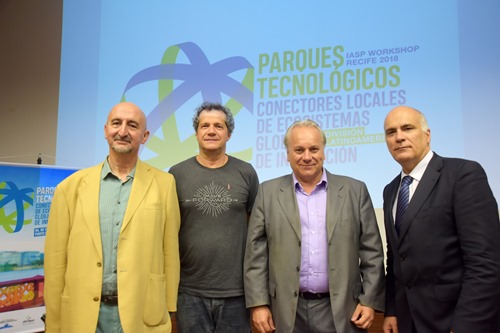 L-R: Luis Sanz, Francisco Saboya, Fernando Amestoy, and Josep Piqué