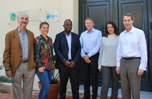 From left to right: L Sanz, E Lund, M Sibanda, J Annerstedt, Sonia Palomo, David Rowe