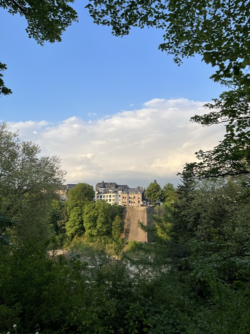 A view of green and historic Luxembourg