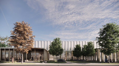 Render of the entrance