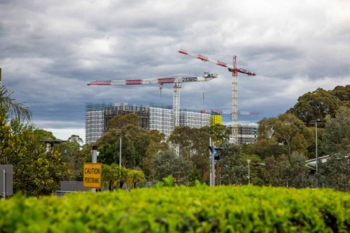 Construction at Macquarie Park