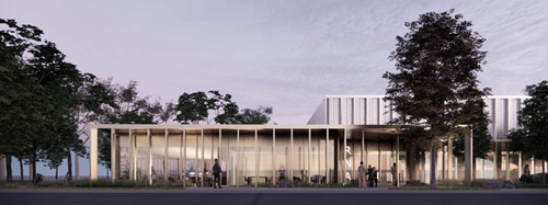 Render of the building
