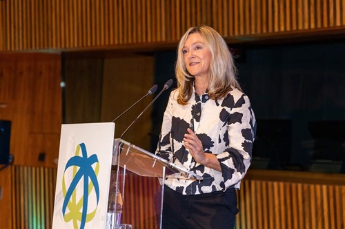 Lena Miranda speaking at IASP Luxembourg 2023