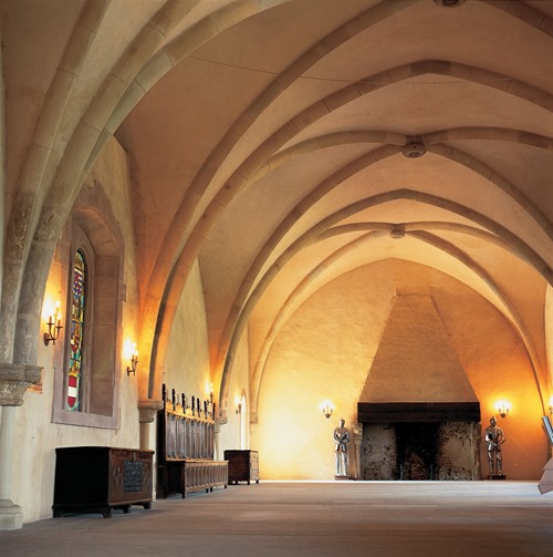 A medieval interior at Vianden Castle