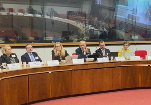 Agnes von Matuschka (right), alongside representatives of key European stakeholders