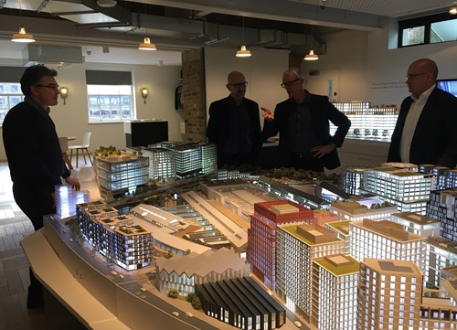 Architects model of the King's Cross development