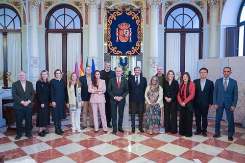 IASP International Board with Mayor Francisco de la Torre and Deputy Mayor Innovation and Promotion Alicia Izquierdo