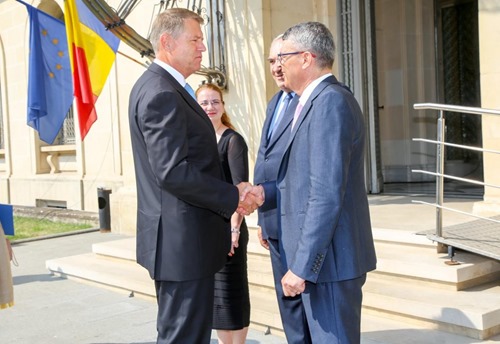 With Romanian President Klaus Werner Iohannis