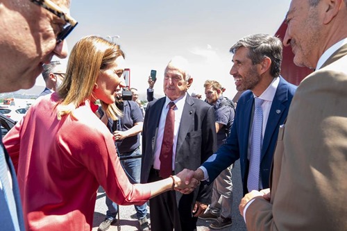 Salvatore Majorana with Roberta Metsola, President of the European Parliament