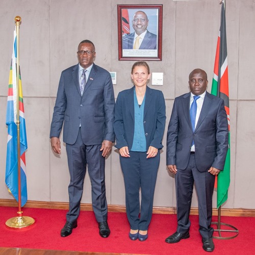 Ebba Lund with Eliud Owalo & John Tanui