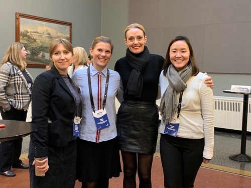 Ebba Lund with participants from Tokyo, Melbourne and Singapore