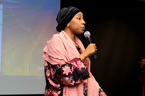 Hauwa Yabani addresses delegates