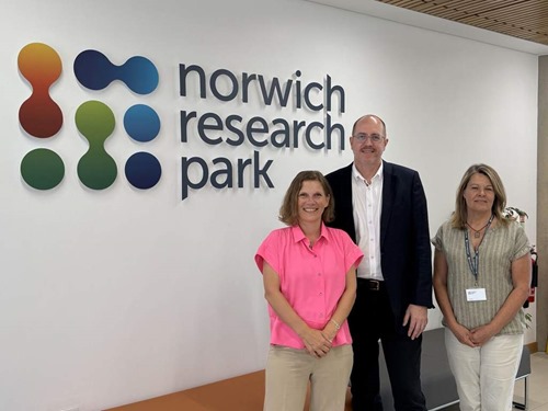 IASP CEO Ebba Lund at Norwich Research Park