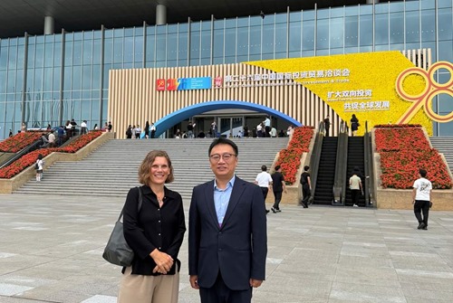 IASP CEO Ebba Lund with IASP Asia Pacific Division President Hao Tang