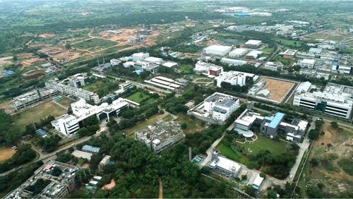 An aerial view of IKP