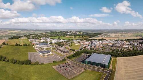 Aerial view of Norwich Research Park
