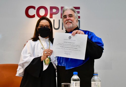 With UFRJ Rector Denise Pires