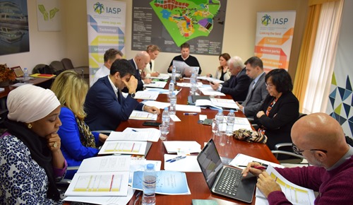 Members of the International Board during the meeting