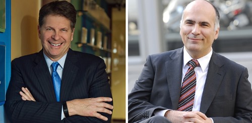 New IASP President Paul Krutko (left) and outgoing President Josep Piqué (right)