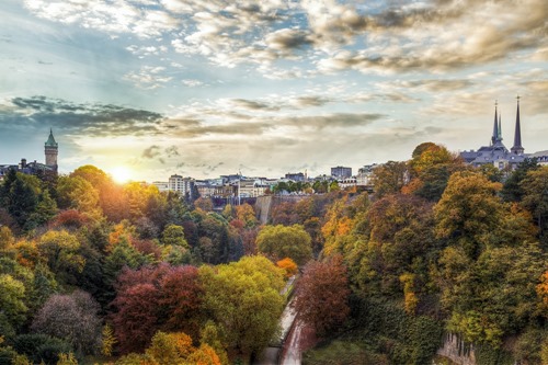 Petrusse Valley in Luxembourg City