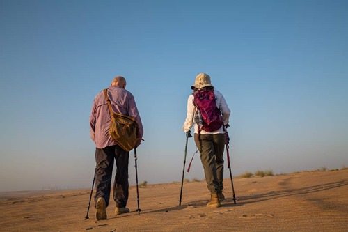 Reem Philby during the 2023 Heart of Arabia expedition, where retracing her grandfather's historic journey reinforced the leadership lessons of resilience, patience and teamwork that continue to shape her approach at KAUST