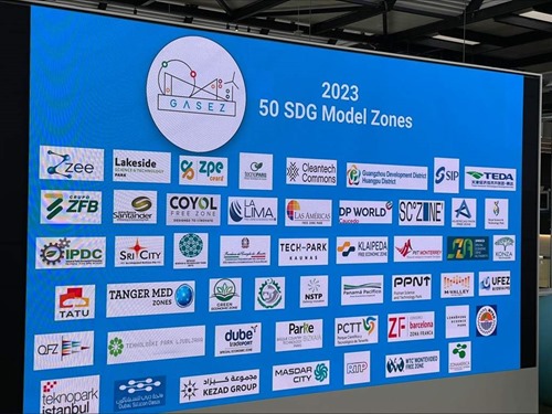 Logos of the 50 nominated SDG Model Zones