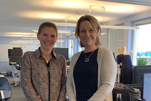 Ebba with Charlotta Gummeson, CEO of Sahlgrenska Science Park
