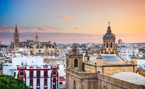 The Seville skyline