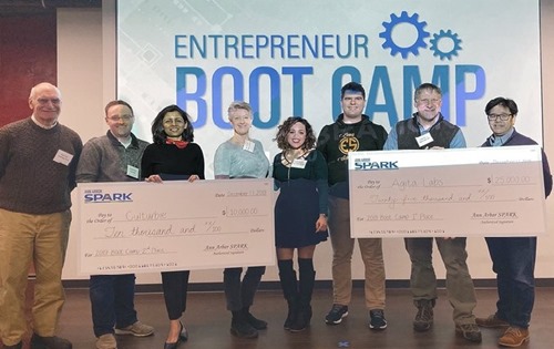 Some of the winning companies at Boot Camp