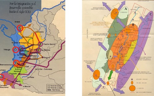 Strategic maps of the Risaralda region