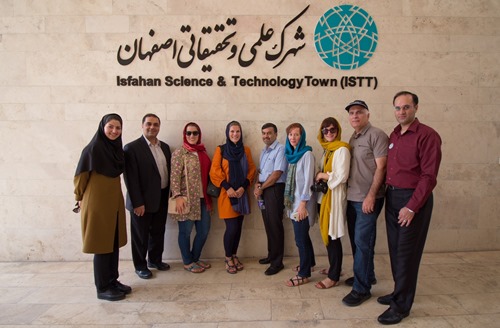 The IASP and ISTT teams during the technical tour