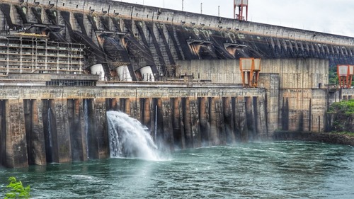 The Itaipu hydroelectric plant