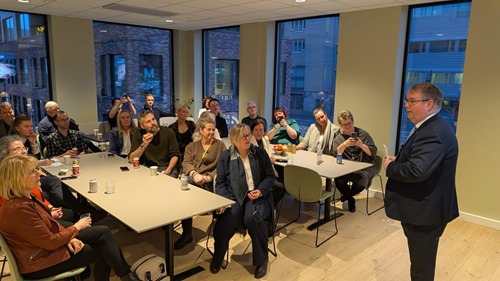 Lillestrøm's Mayor, Kjartan Berland, opening 