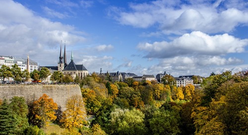 A view of Luxembourg's Ville Haut