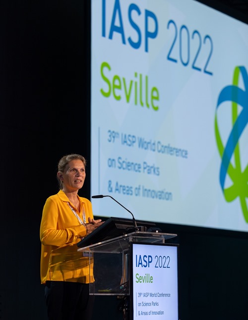 IASP CEO Ebba Lund at the Closing Ceremony